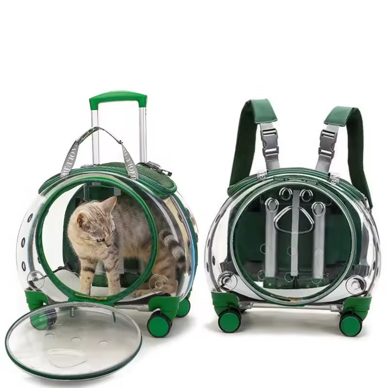 Pet Rolling Trolley Carrier Case