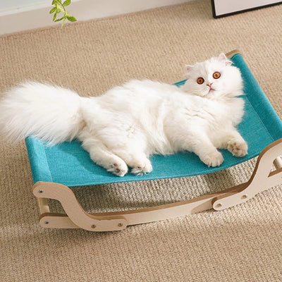 Cat Wooden Frame Hammock Bed