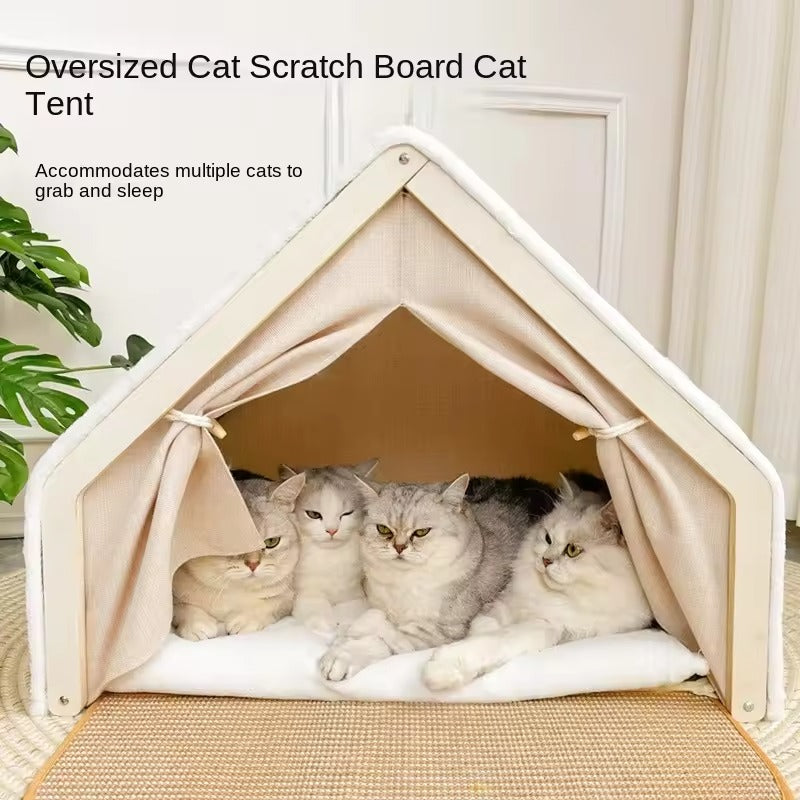 Cat Scratch House Bed Cave