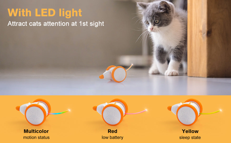 Interactive Electric Cat Toy With LED Lights