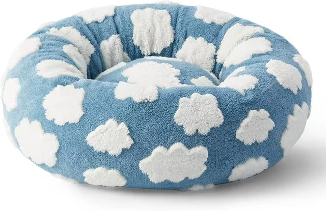 Pet Plush Tunnel Donut Bed