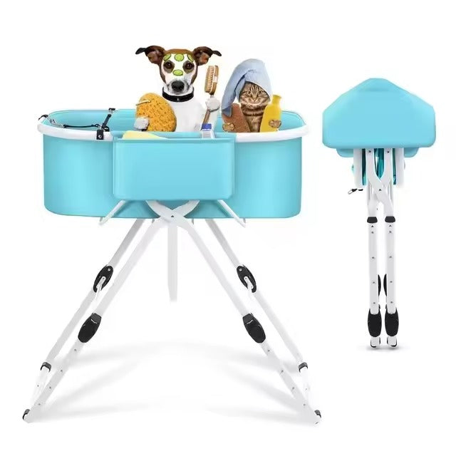 Pet Adjustable Bathtub Washing Station