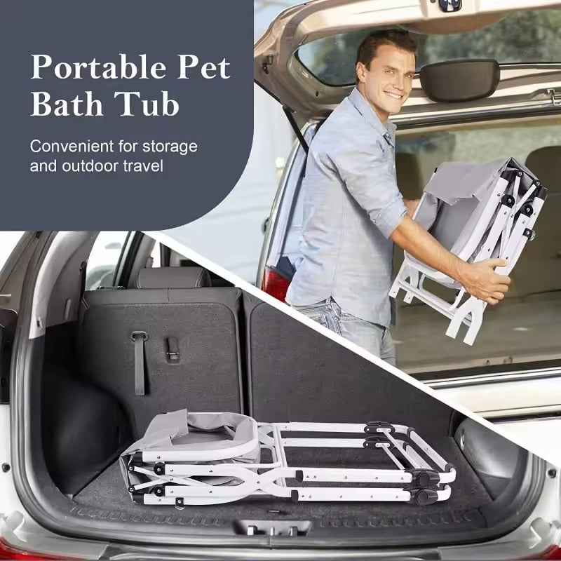 Pet Adjustable Bathtub Washing Station