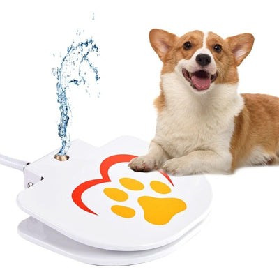 Dog Step-On Paw Activated Water Fountain