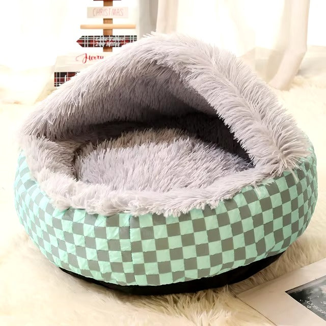 Pet Cozy Nook Plush Bed Cave