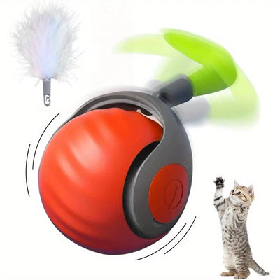 Cat Automatic Moving Ball Tail Toy