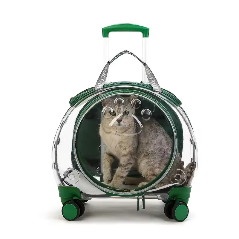 Pet Rolling Trolley Carrier Case