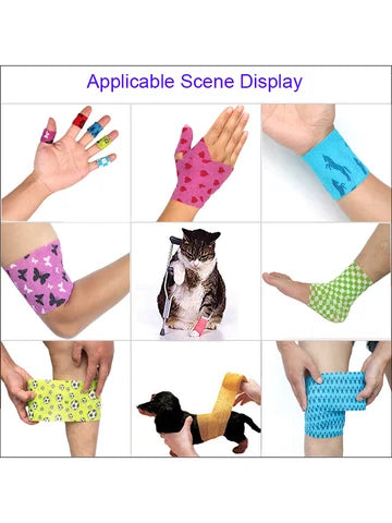 Pet Self Adhesive Breathable Bandage Wraps