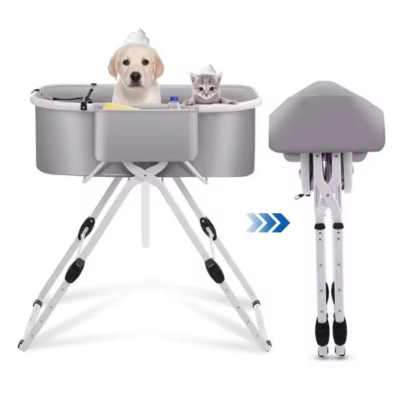 Pet Adjustable Bathtub Washing Station