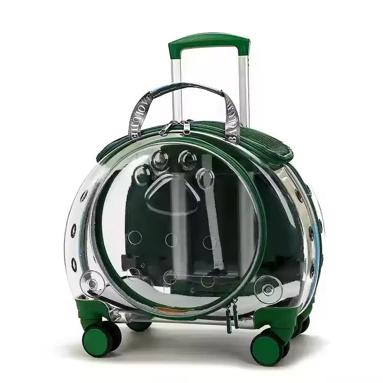 Pet Rolling Trolley Carrier Case