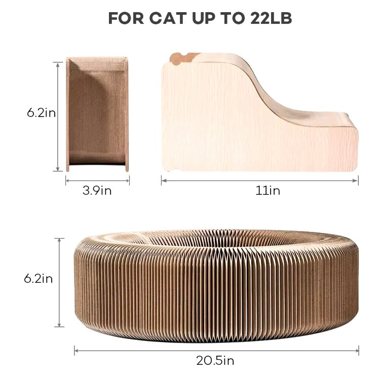 Cat Collapsible Scratcher Lounge Bed