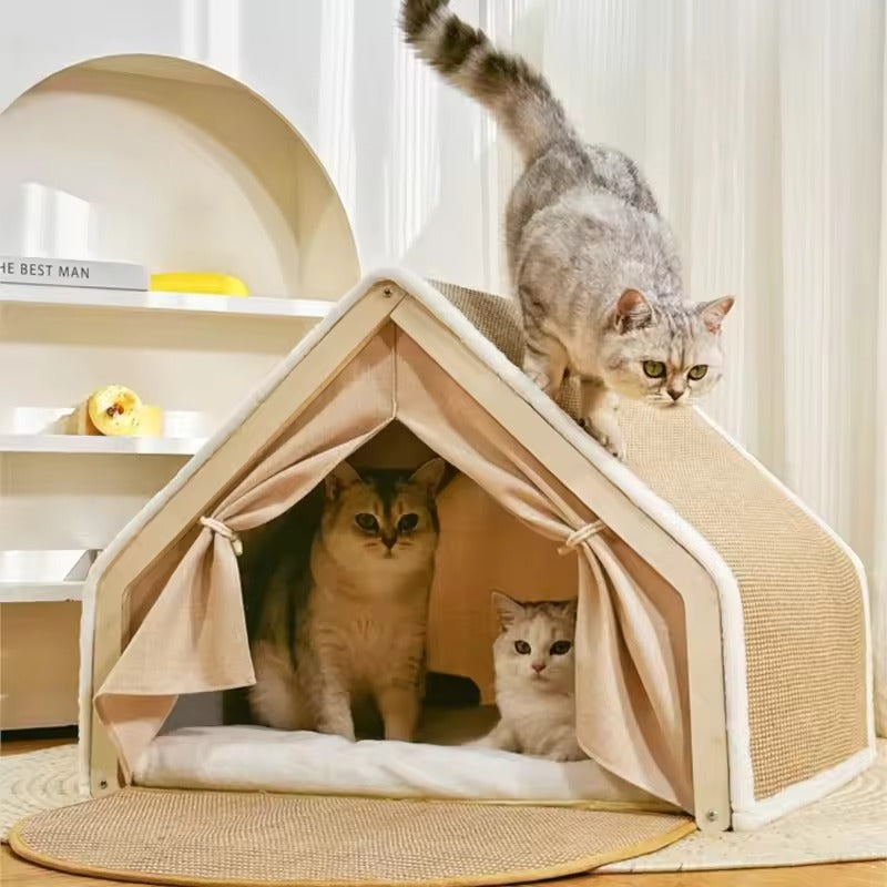 Cat Scratch House Bed Cave