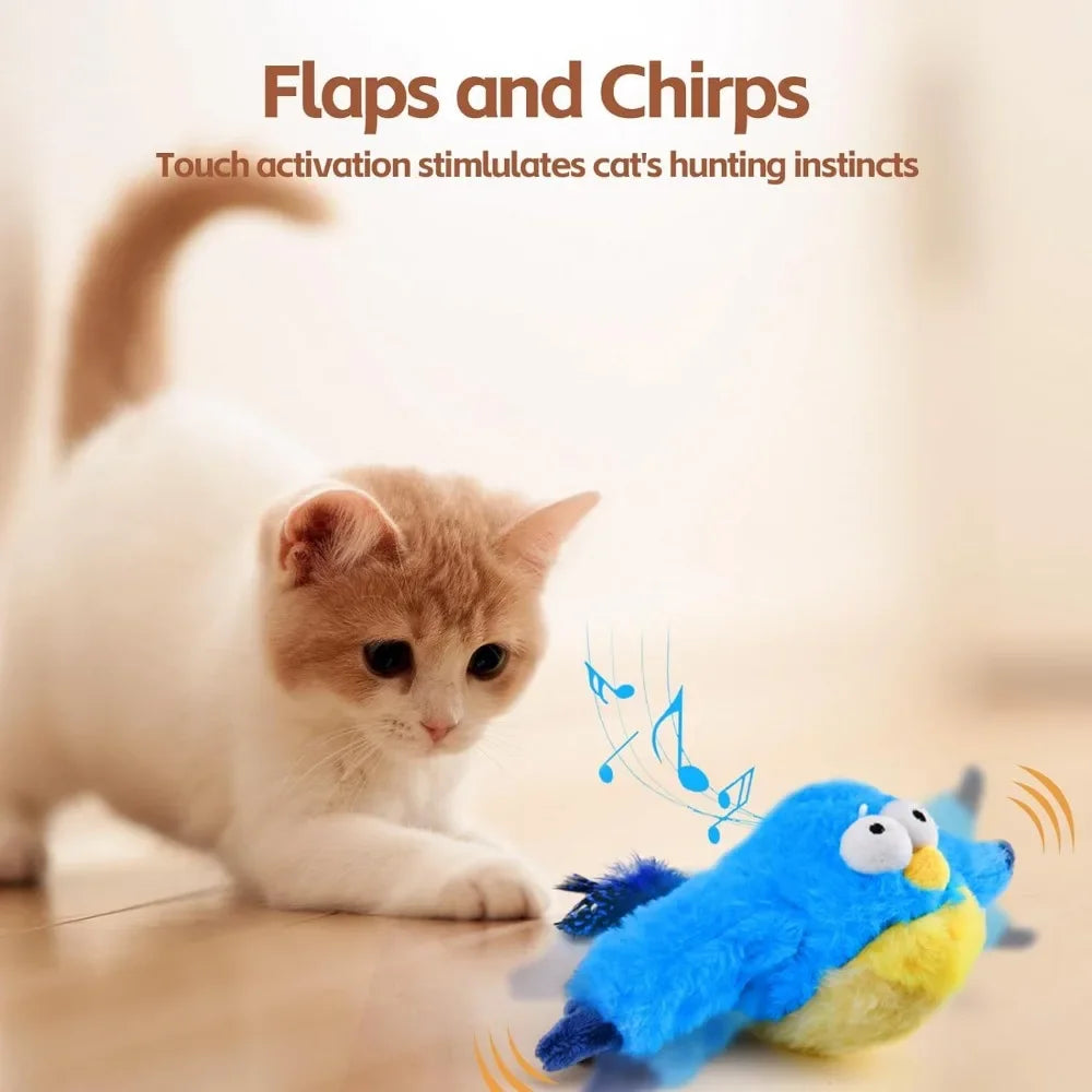 Cat Touch Activated Flapping Bird