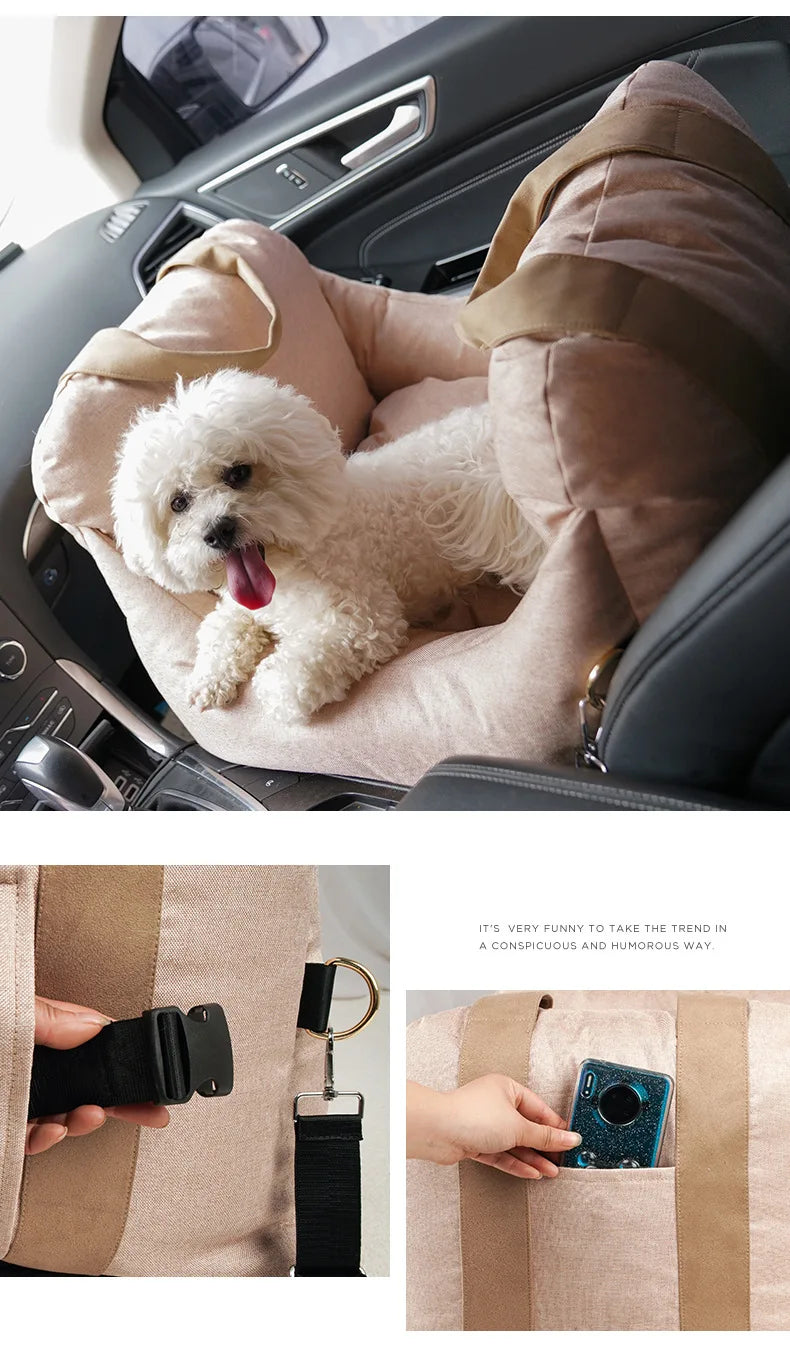 Dog Breathable Booster Car Seat