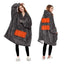 Oversized Heated Hoodie Blanket With Pet Pocket