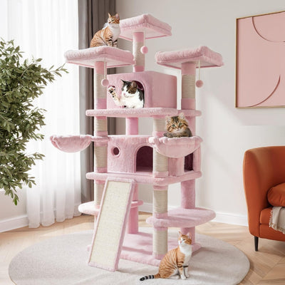 68" Multi-Level Large Cat Tree Tower Condo