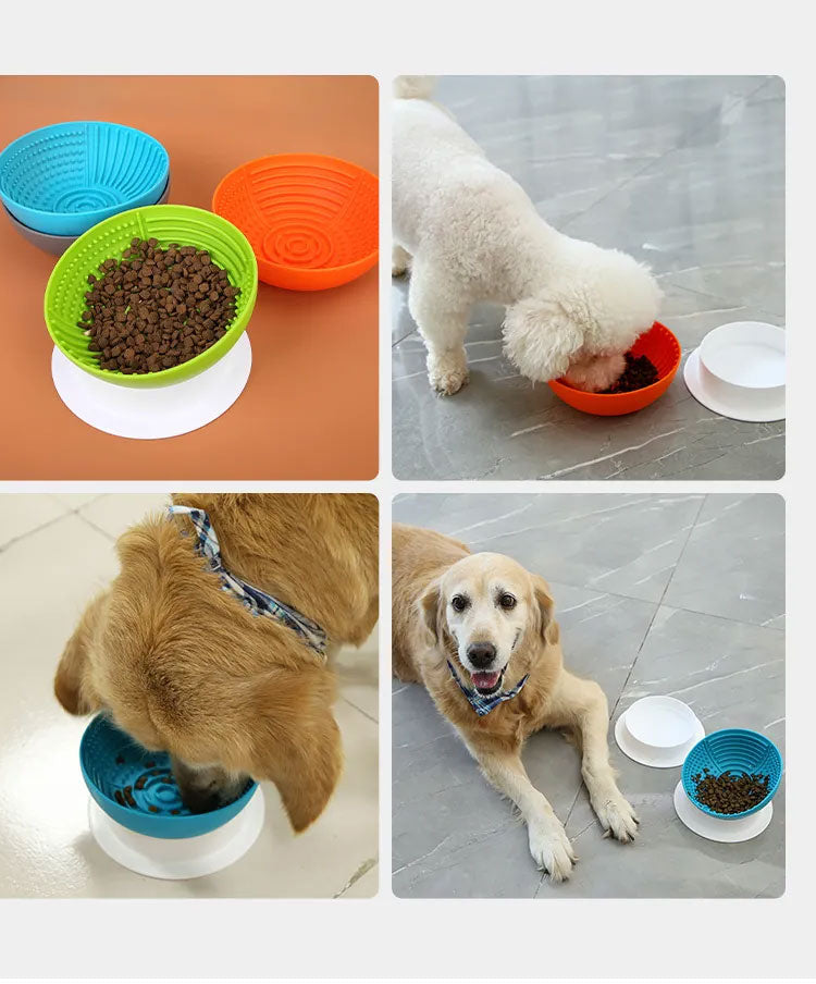 Dog Slow Feeder Silicone Lick Bowl