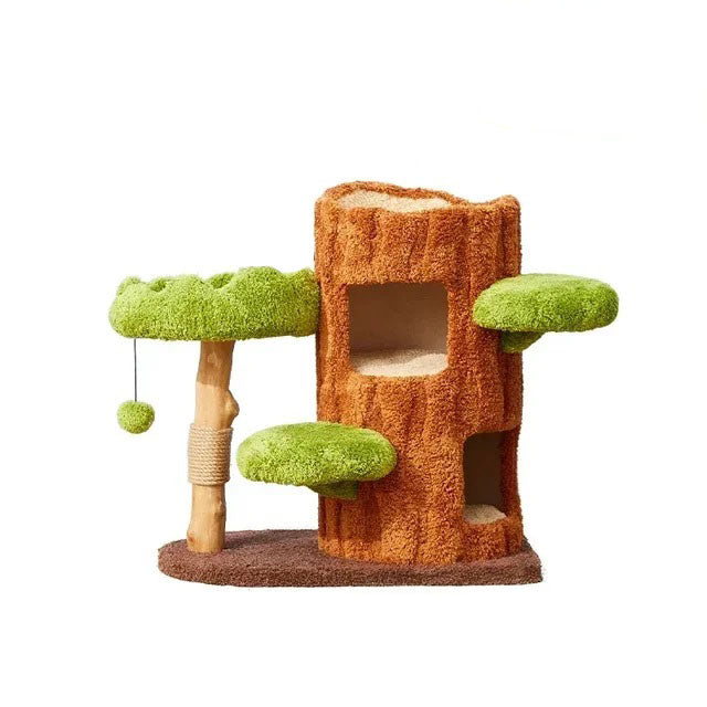 Cat Solid Climbing Tall Tree Tower Bed