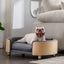 Pet Scandinavian Style Solid Wood Sofa Bed