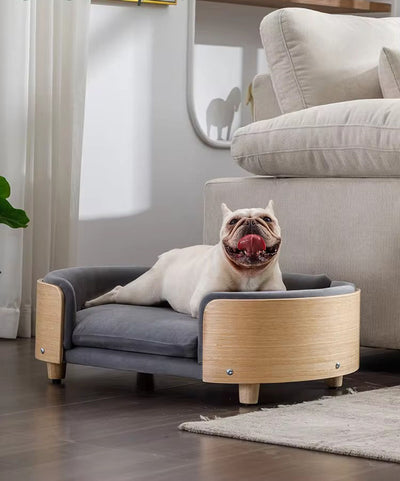 Pet Scandinavian Style Solid Wood Sofa Bed