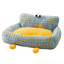 Pet Soft Fluffy Checkered Dog & Cat Bed