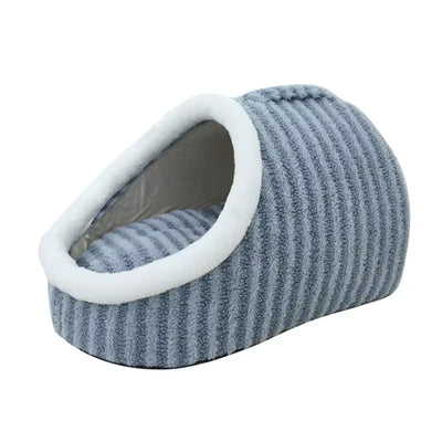 Pet Plush Enclosed Cave Bed