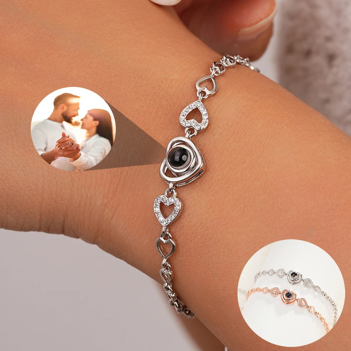 Personalized Photo Projection Charm Pendant