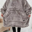 Oversized Heated Hoodie Blanket With Pet Pocket