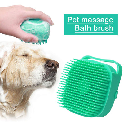Pet Shampoo Massager Grooming Scrubber Brush