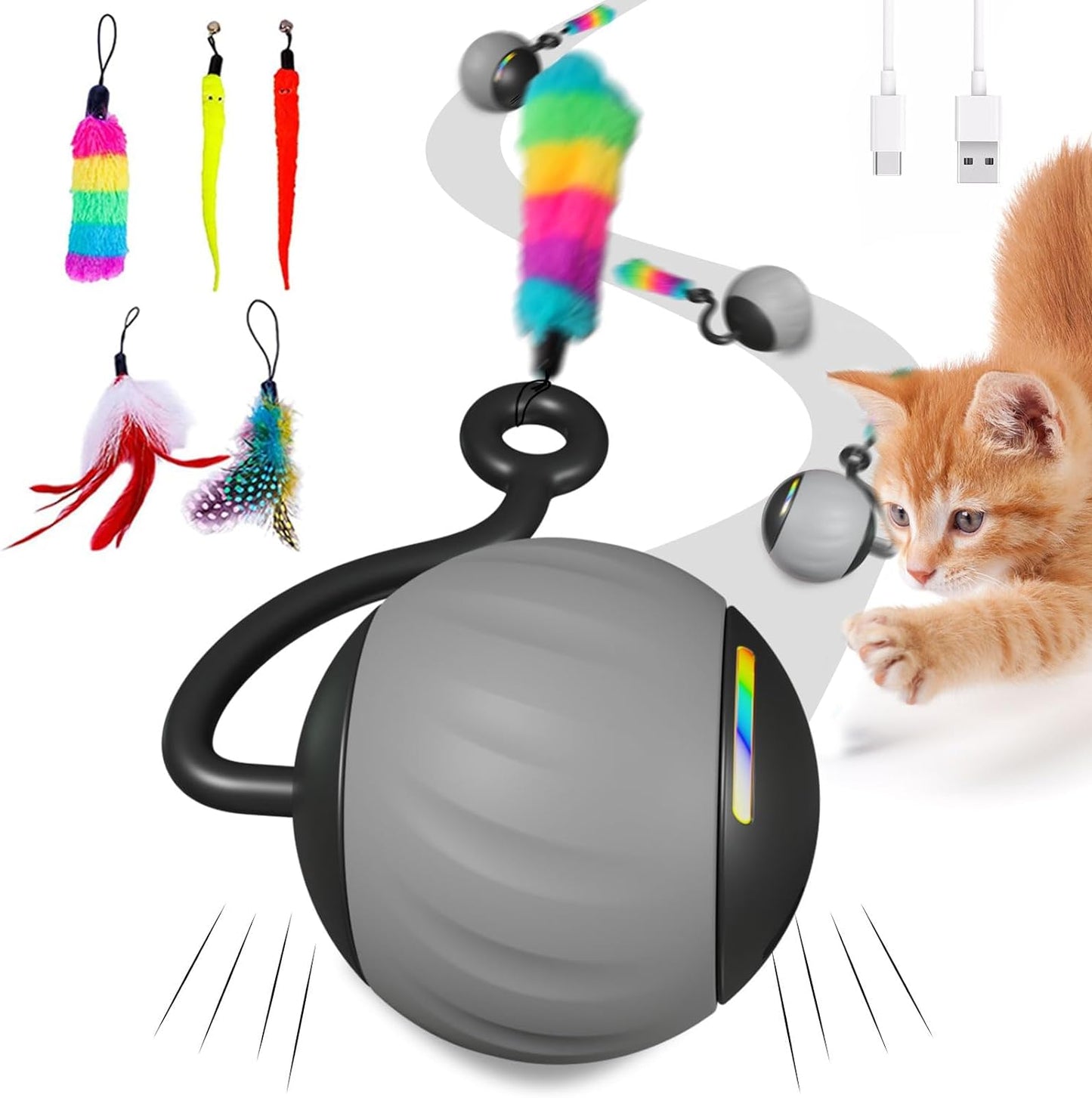 Cat 5 in 1 Automatic Smart LED Moving Ball