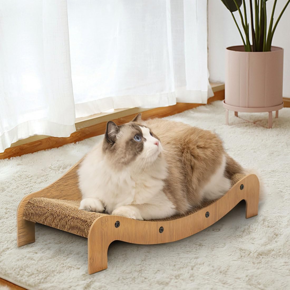 Cat Wooden Scratchable Sofa Lounge Bed