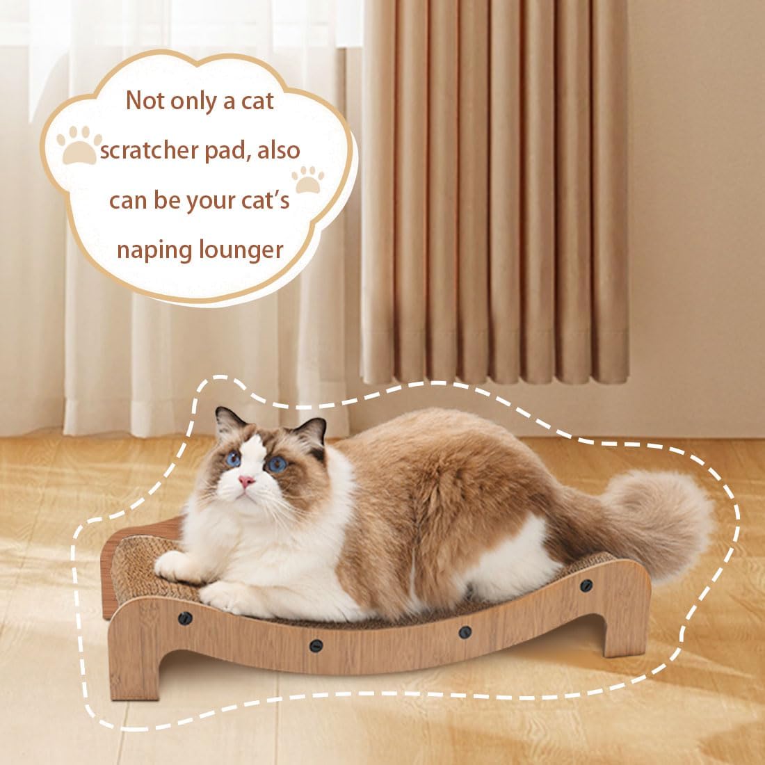 Cat Wooden Scratchable Sofa Lounge Bed