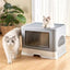 Cat Enclosed Large Litter Box