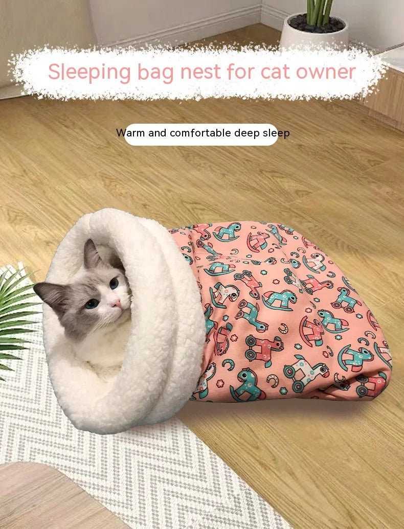 Pet Soft Plush Bag Bed