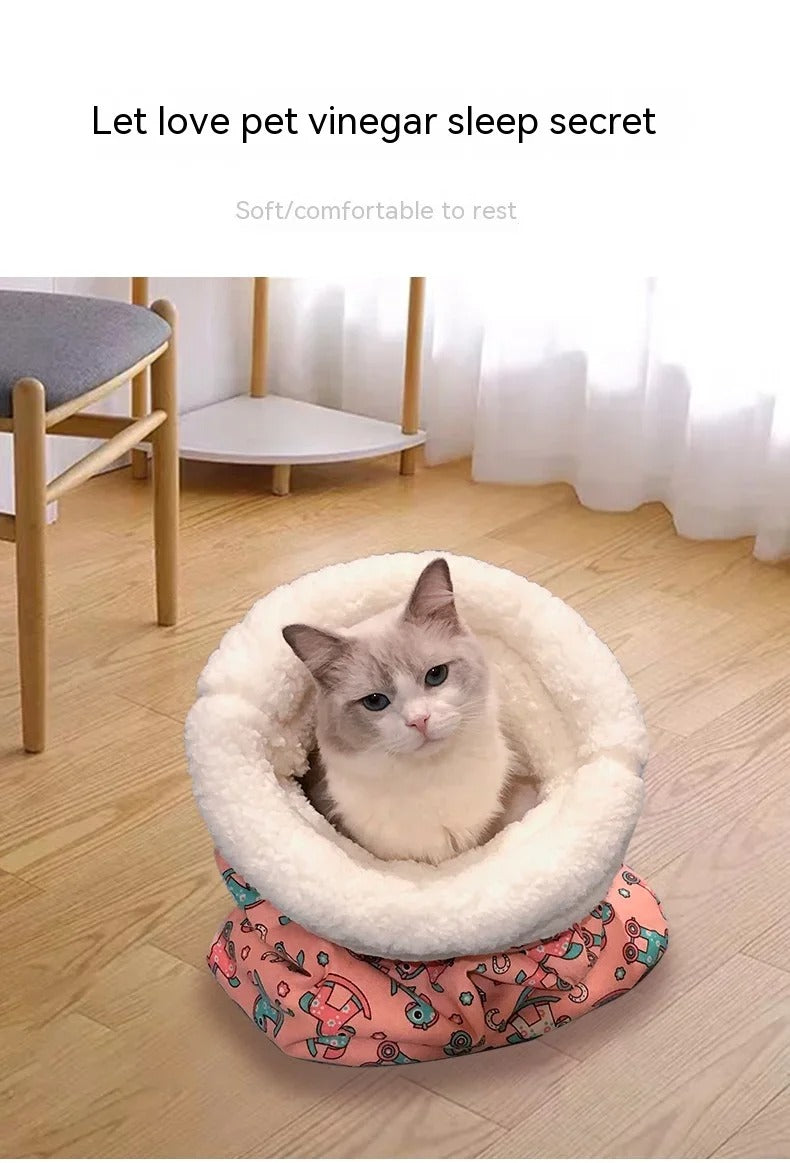 Pet Soft Plush Bag Bed