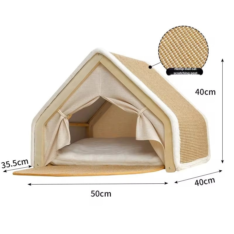 Cat Scratch House Bed Cave