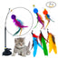 Cat Feather Bird Suction Cup Interactive Toy