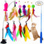 Cat Feather Bird Suction Cup Interactive Toy