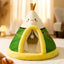 Pet Plush Tippy Tent Cave Bed