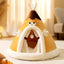 Pet Plush Tippy Tent Cave Bed