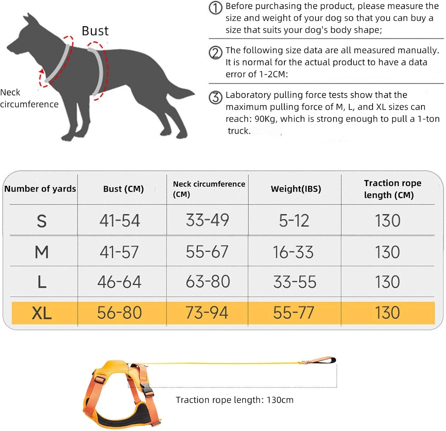 All-In-One Retractable No Pull Dog Harness