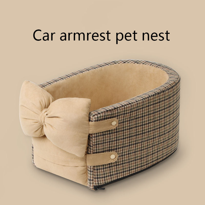 Pet Front Car Seat Carrier Bed