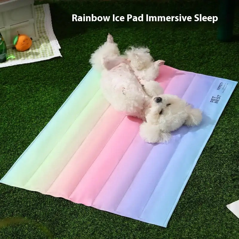 Pet Rainbow Cooling Pad Mat
