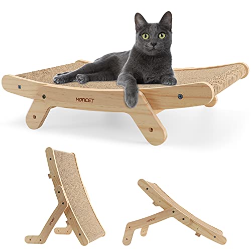 Cat Solid 70" Reversible Wood Frame Cardboard Scratcher