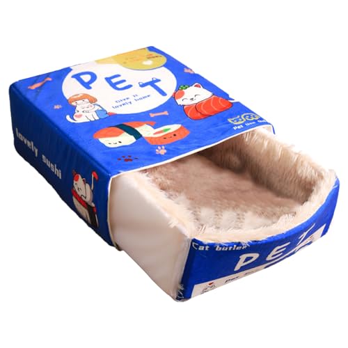 Cat Snack Box Shaped Plush Bed