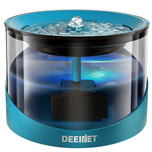 Automatic Pet 2.2L/74oz Water Fountain With Colorful LED
