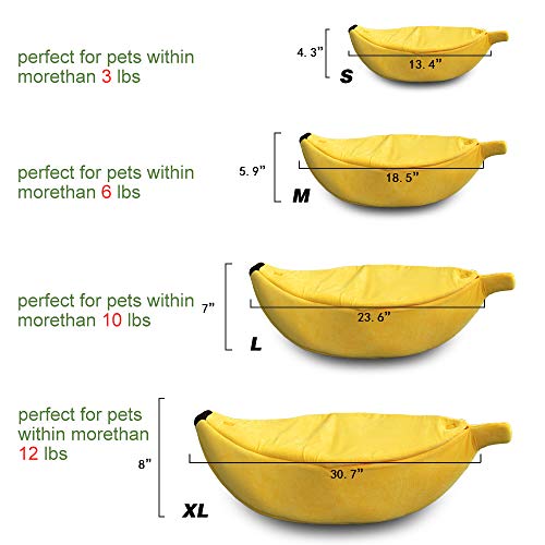 Pet Banana Cozy Bed House