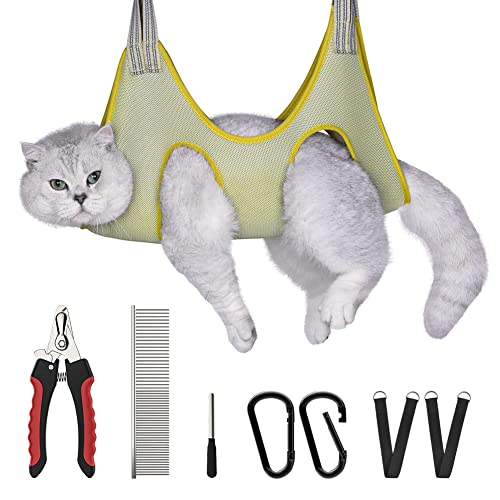 Pet Grooming Hammock Harness Kit For Cats & Small Dogs