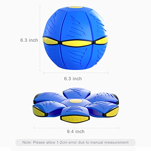 4 Pack UFO Flying Saucer Ball Light Up Dog Toy