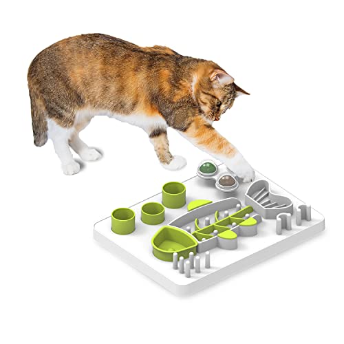 Cat Slow Feeder Treat Puzzle Maze Toy